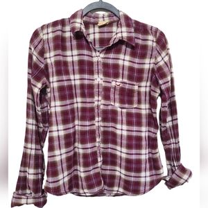Hollister plaid long sleeve shirt